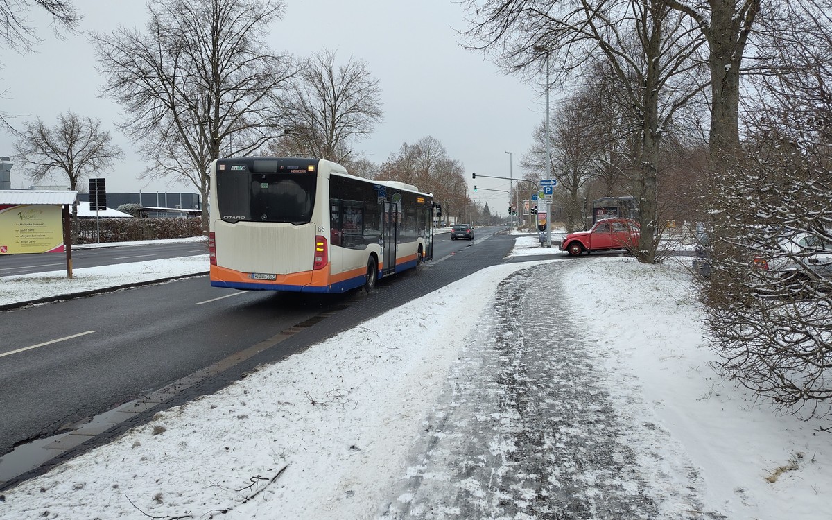 Busverkehr in Wiesbaden läuft nach Wetterbesserung wieder an